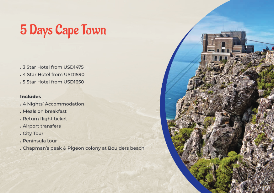 Tour 5 Days Cape Town